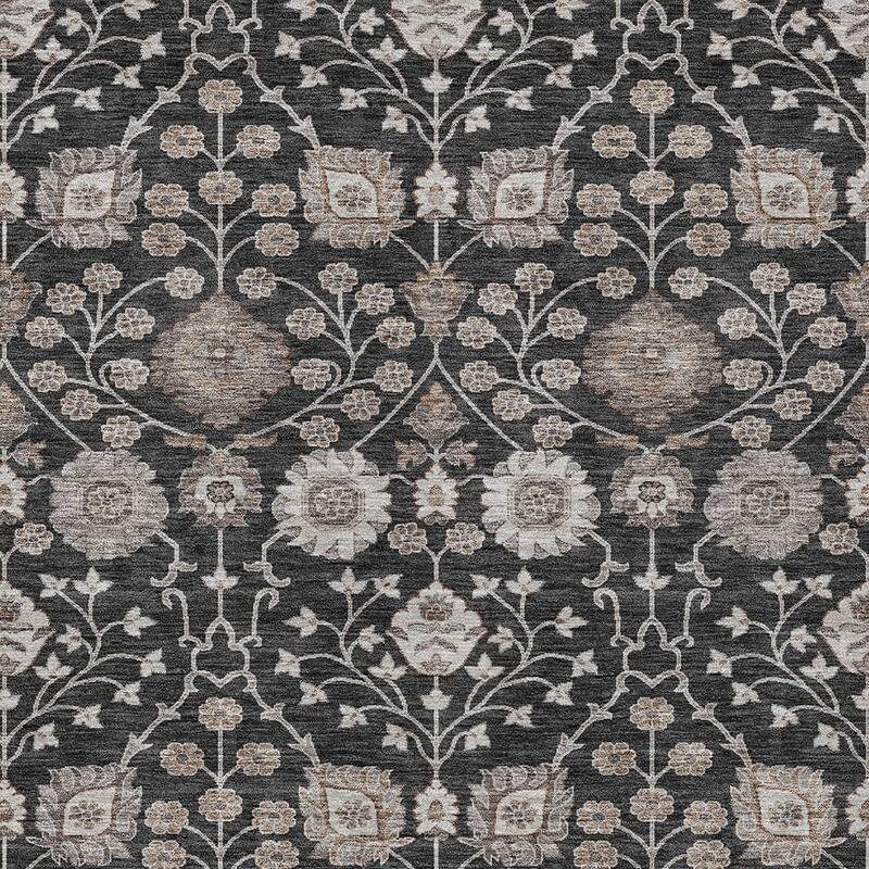 HomeRoots Floral Transitional Rectangle Outdoor Rug