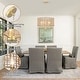 preview thumbnail 8 of 46, 5 - Light Dimmable Drum Chandelier Natural Rattan Bohemian & Coastal Pendant - 18.9 in