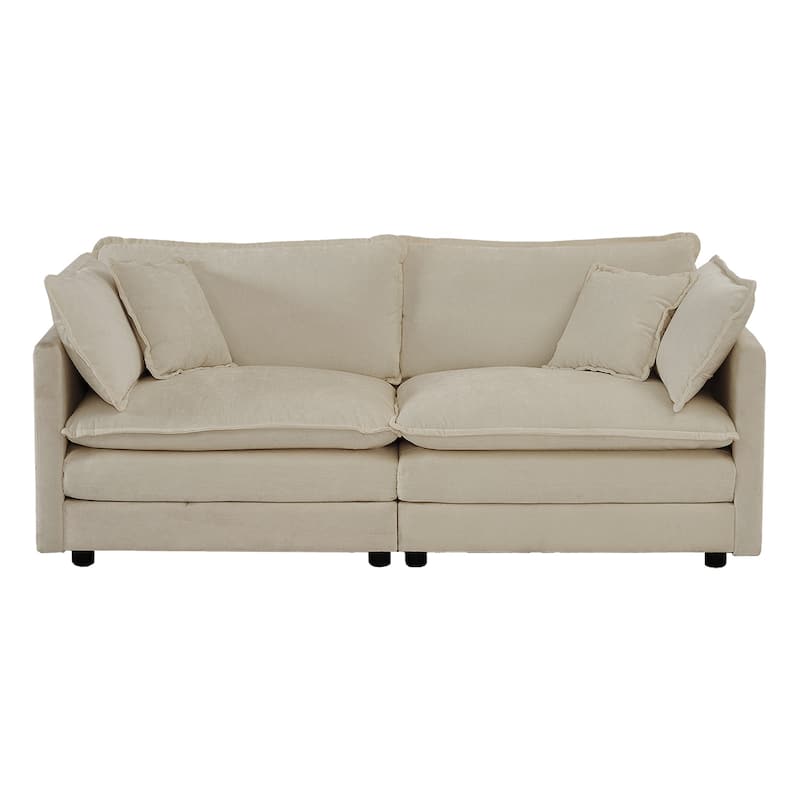 2 Seater Loveseat and Chair Set, 2 Piece Sofa and Chair Set for Living Room