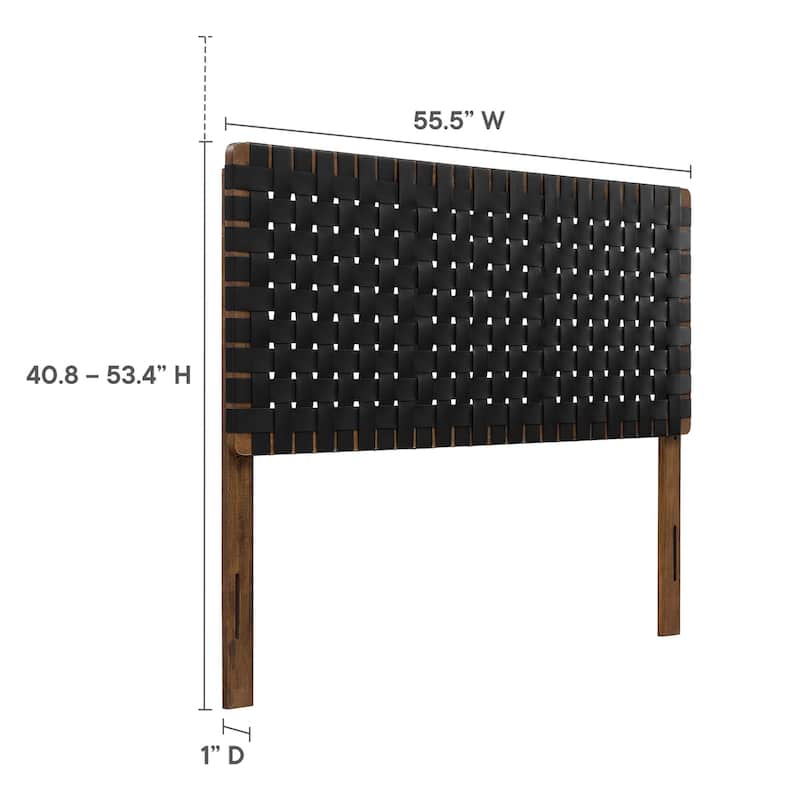 Sparta Twin/Full/Queen/King Vegan Leather Weave Headboard