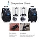 preview thumbnail 3 of 5, Galaxy Print Rolling Backpack Boys Bookbag on Wheels, Galaxy Wheel Backpack, Wheel Trolley Bag for School