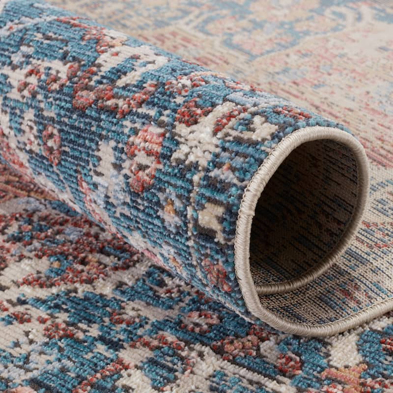 Akela Indoor/ Outdoor Medallion Area Rug
