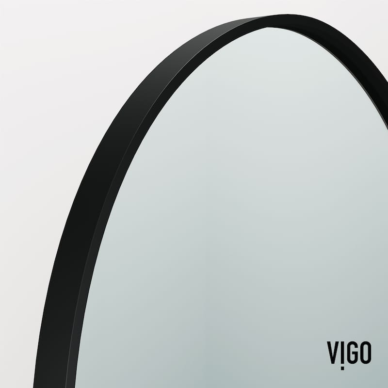 VIGO Arden 34" W x 78" H Framed Fixed Shower Screen