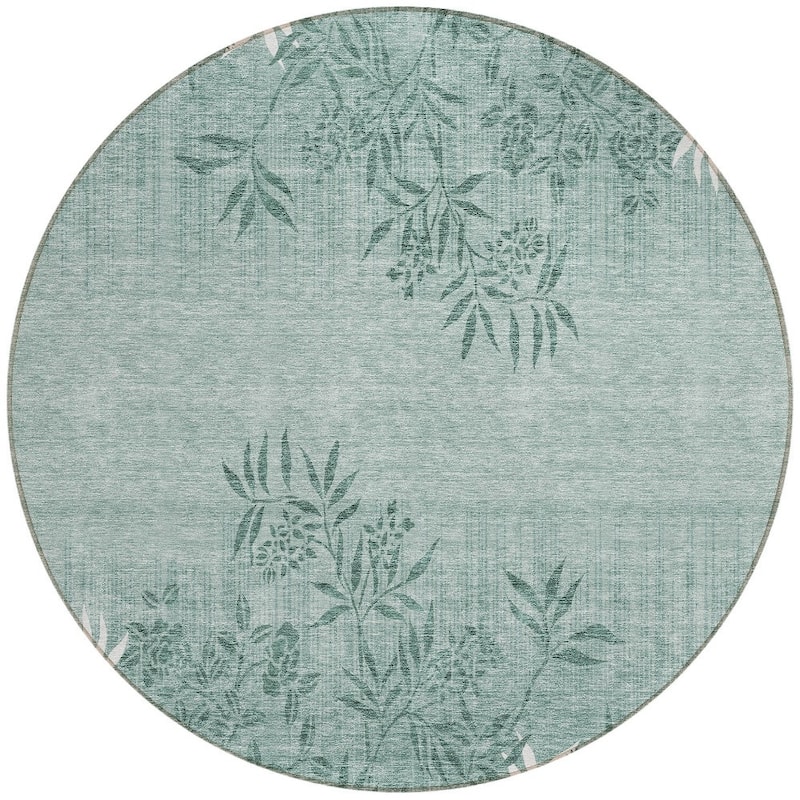 HomeRoots Floral Transitional Rectangle Outdoor Rug