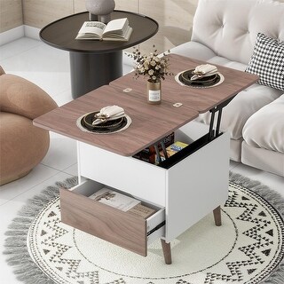 Extendable Coffee Table with Storage & Lift Top, Walnut - Bed Bath ...