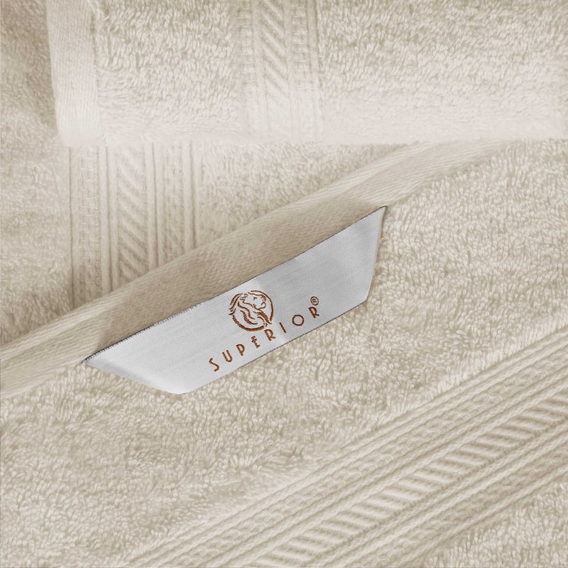 Superior Cotton Solid Highly-Absorbent Bath Towel - (Set of 4)