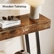 preview thumbnail 6 of 6, 40.5 Inches Small Narrow Console Table with 2-Tier Storage Shelf - 40.5" W x 11.81" D x 31.5" H