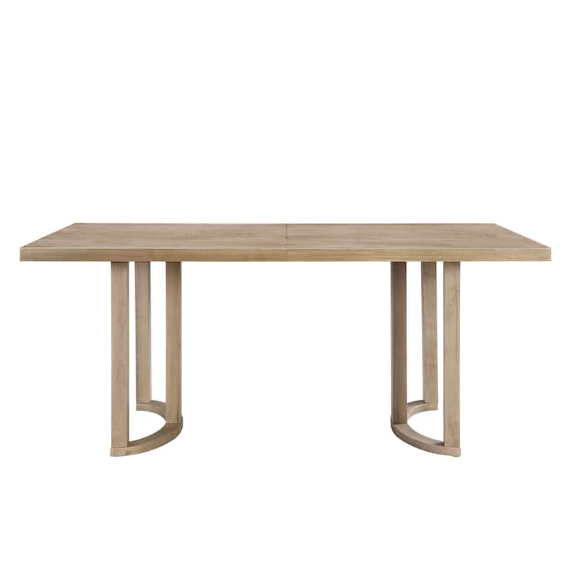 Christopher Knight Home - Noah Rubber Wood 6-Seat Dining Table