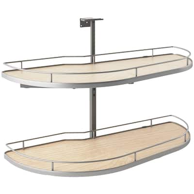 Rev-A-Shelf 587-18-R Modern 38-7/16"W Pull Out Two Tier Lazy Susan