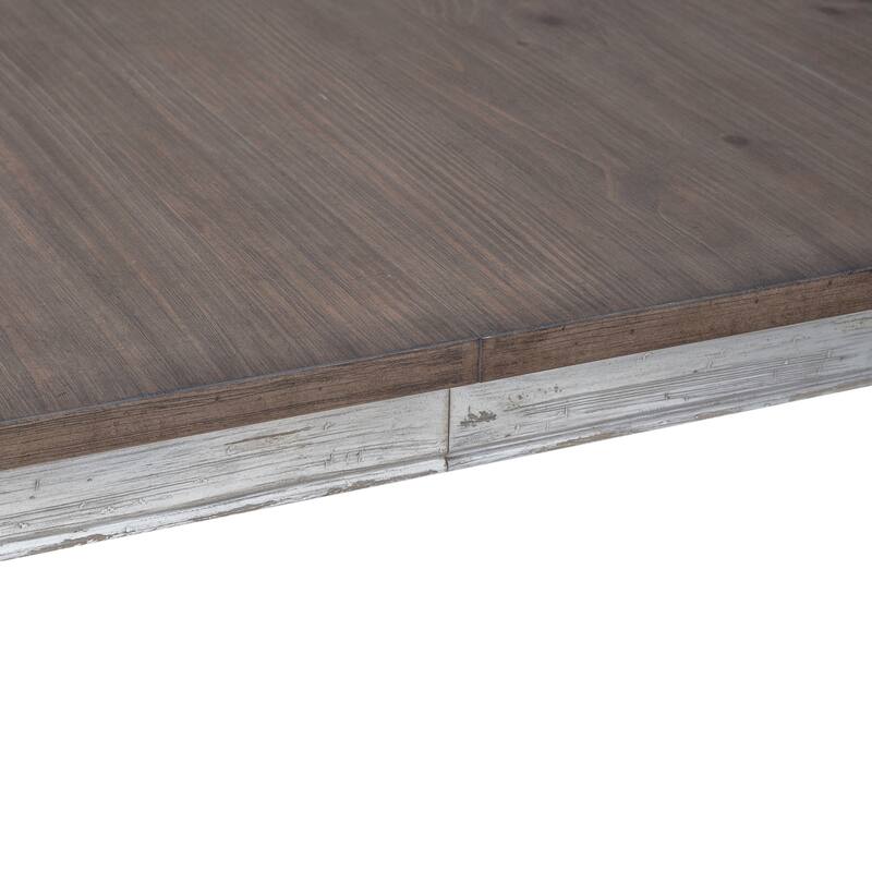 River Place Riverstone White & Tobacco Rectangular Table Dining Set