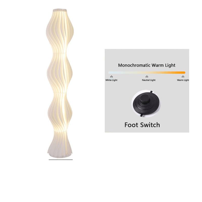 Modern 69Inch LED Column Floor Lamp with Foot Switch