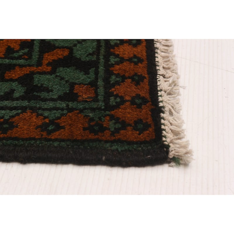 ECARPETGALLERY Hand-knotted Uzbek Kargahi Brown Wool Rug - 5'2 x 7'11