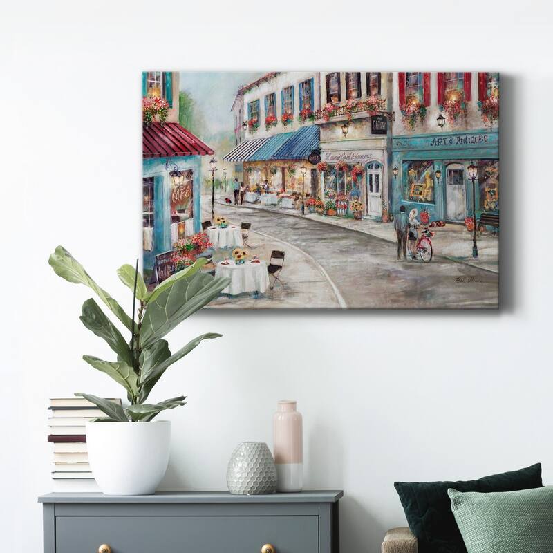 Quaint Cafe Premium Gallery Wrapped Canvas - Ready to Hang