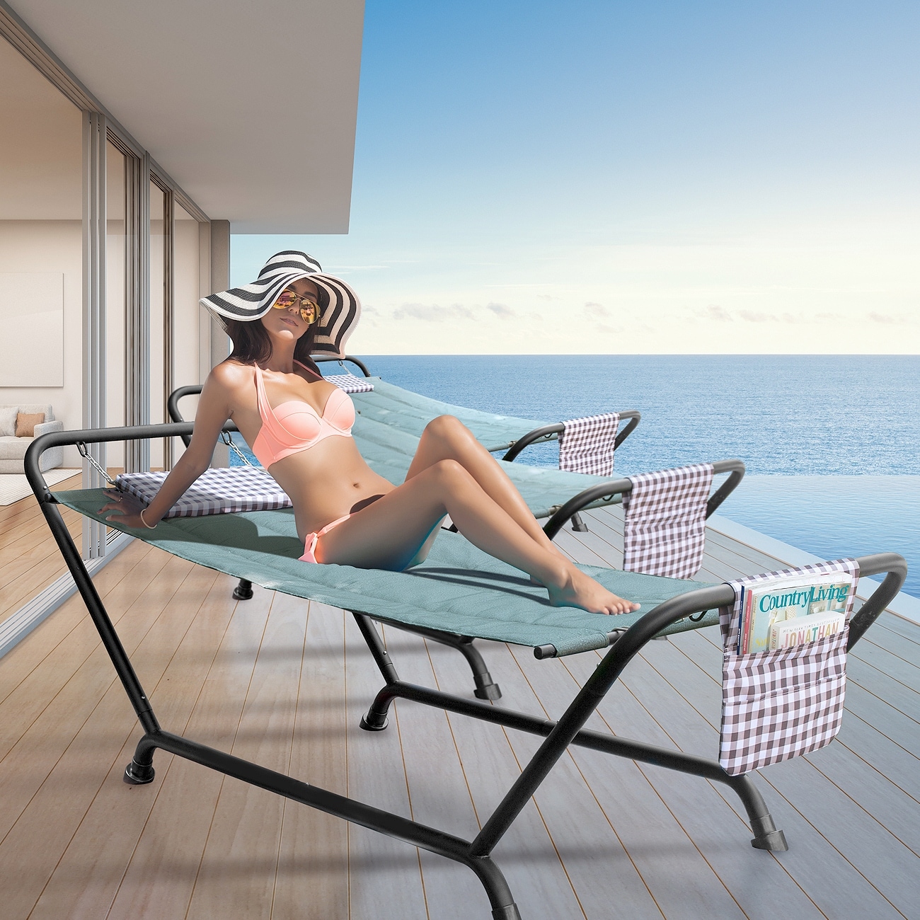 Sorbus hammock 2025 bed with stand