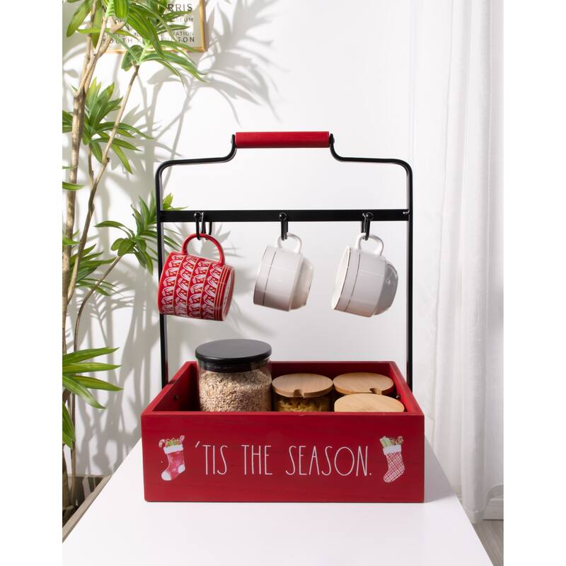 Rae Dunn Mug Holder Caddy - Christmas Theme