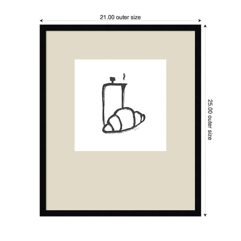 Kate and Laurel Breakfast Club No. 2 by Gabrielly Guedes Framed Wall Art Print