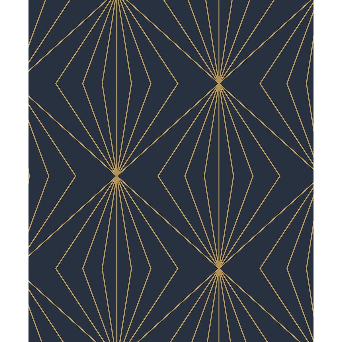 Seabrook Designs Gem Geometric Prepasted Wallpaper - 20.9 in W x 33 ft. L