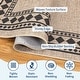 preview thumbnail 34 of 38, Area Rugs Modern Bordered Rug Easy Jute Rug Non-Slip Low Pile Indoor Outdoor Rugs for Living Room Patio Backyard