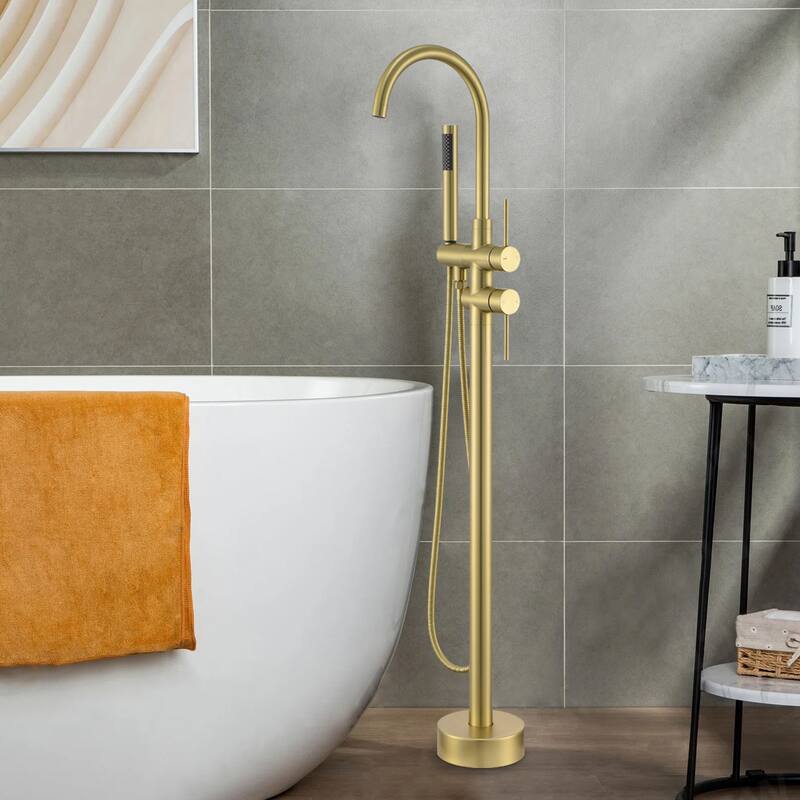 Single-Handle Freestanding Tub Faucet Mount Tub Faucet Bathtub Filler