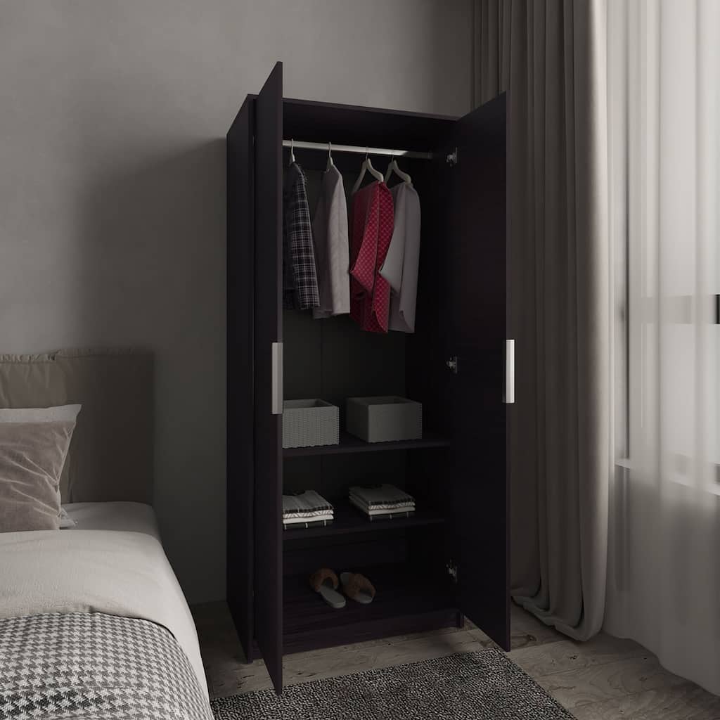 Blackden Armoire Double Door, Black - N/A