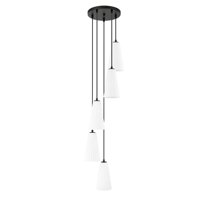 Farrell 5 Light Chandelier in Matte Black