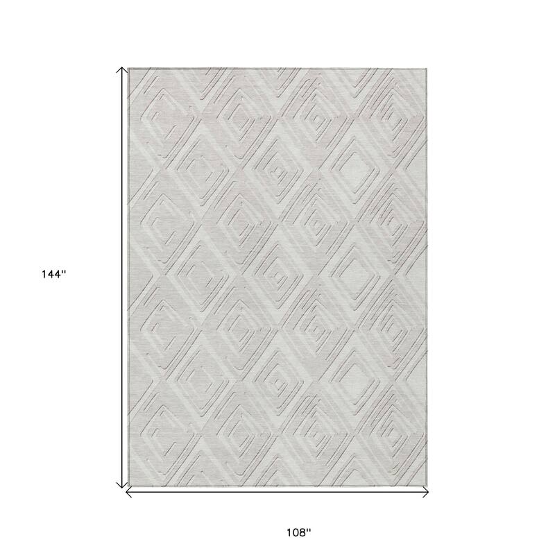 HomeRoots Geometric Transitional Rectangle Outdoor Rug