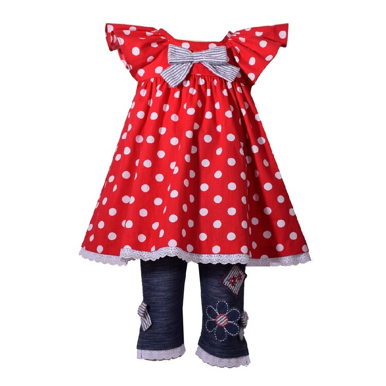 red polka dot dress for baby girl