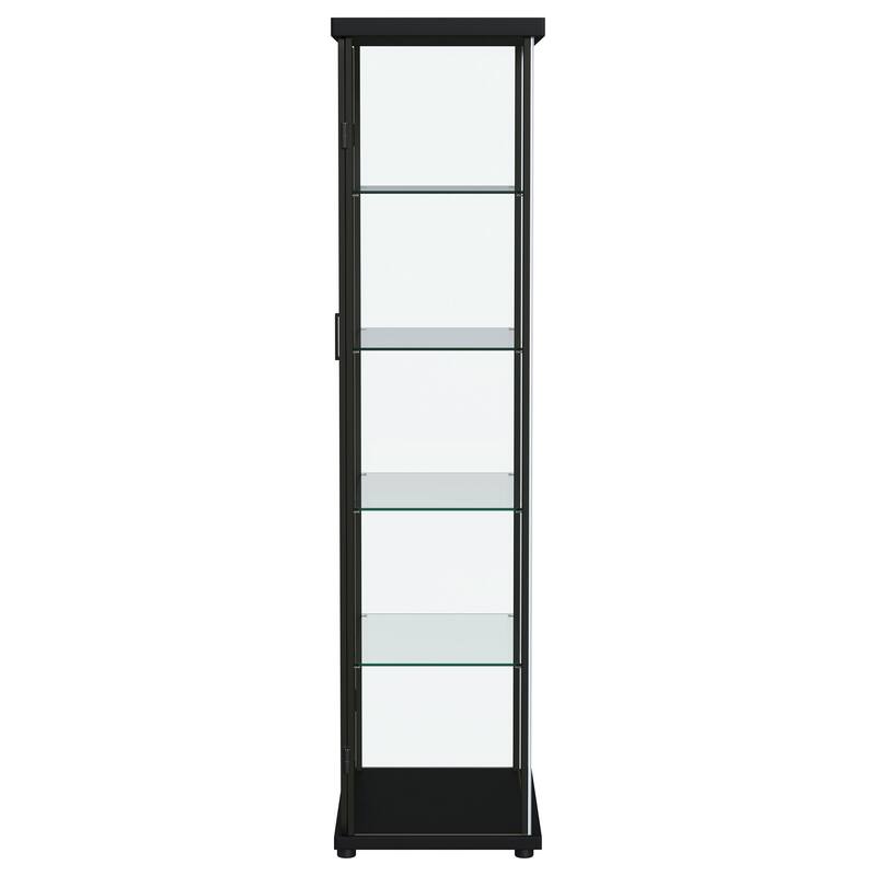 Aero 5-shelf Display Curio Cabinet with LED Lighting