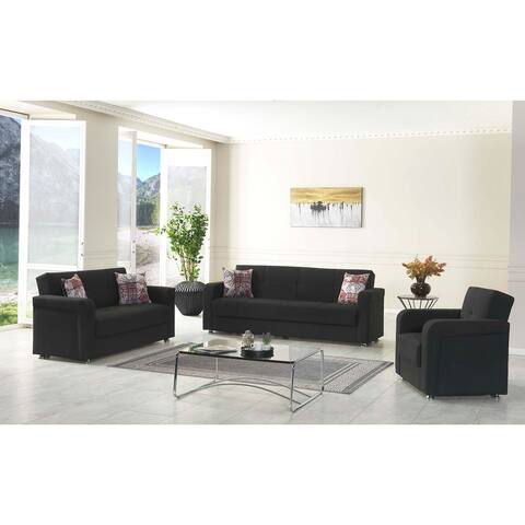 Ottomanson Symphony Collection Upholstered Convertible Furniture Set