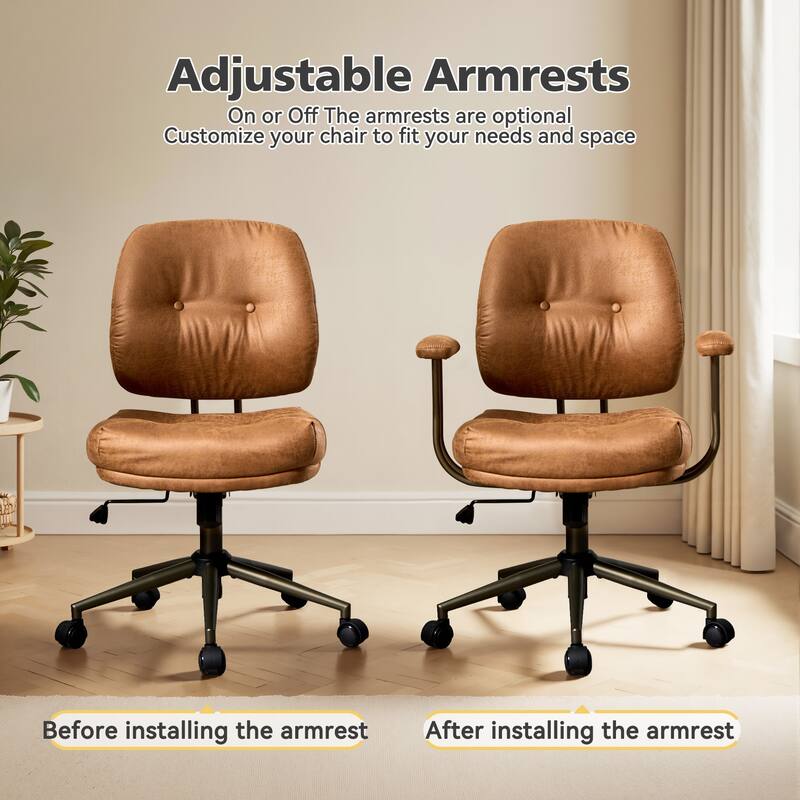 HOOOWOOO Modern Office Chair Adjustable Swivel Task Chair