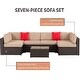 preview thumbnail 8 of 10, Outdoor Furniture 7-Piece Wicker Sofa Set by Havenside Home