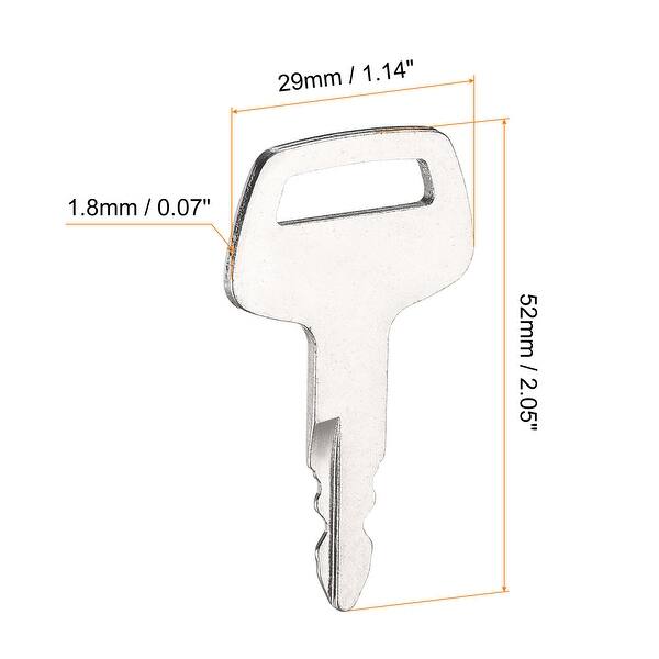 Heavy Construction Equipment Ignition Key for Excavator (KV02) - Silver ...