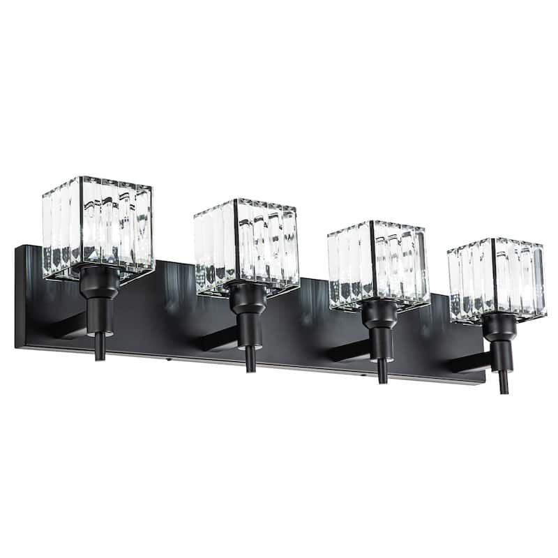 2/3/4-Light Modern Bathroom Crystal Vanity Light Wall Sconces