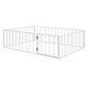 preview thumbnail 17 of 30, Full Size Metal Floor Bed Frame with Decorative Fence and Door - Versatile and Stylish