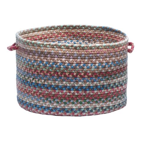 Oak Harbour Classic 100% Wool Braided Storage Basket