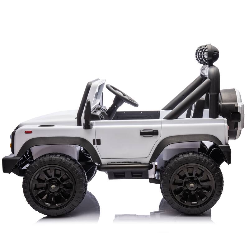 24V Licensed Land Rover Defender Ride On Car for Kids, Remote Control, Four-Wheel Suspension, Music, LED Lights
