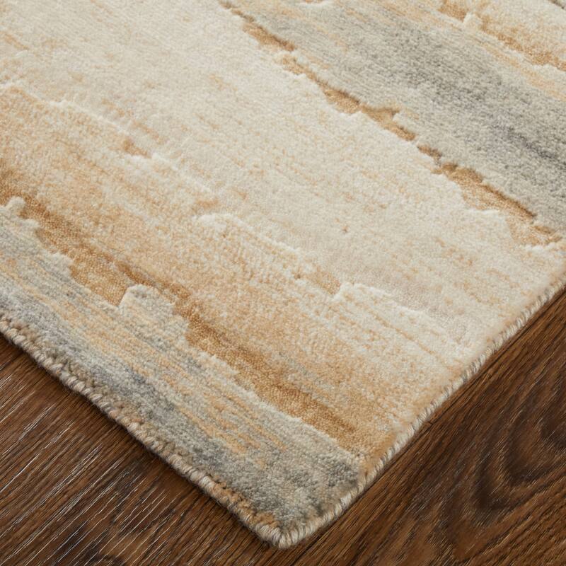 Grand Bazaar Hartman Machine Made Abstract Modern Area Rug