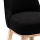 preview thumbnail 25 of 55, Boucle Polyester Upholstered Swivel Counter Stool - Foot Glides