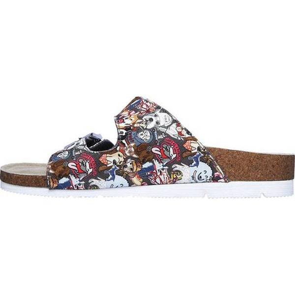 Shop Skechers Women S Bobs Beatnik Pup Trails Slide Gray Multi