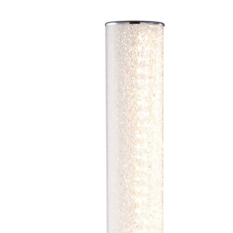 Column Style Floor Lamp with Sandrock Acrylic Tube, Clear