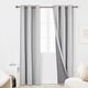 preview thumbnail 73 of 95, Deconovo Faux Linen Total Blackout with Coating Curtains (2 Panel)