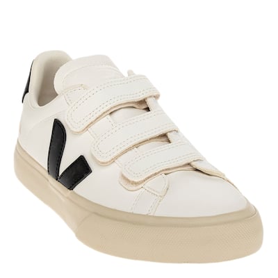 Veja Women's Recife Sneakers in White with Black