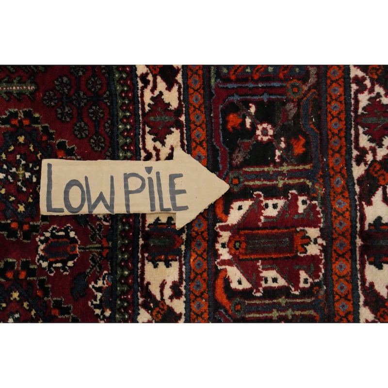 Hand Knotted Oriental 100% Wool Carpet Traditional Medallion Red Joshaghan Area Rug - 11' 9'' X 8' 0''