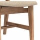 preview thumbnail 12 of 13, DHP Eleni Mid-Century Modern Cane Dining Chairs, Set of 2, Cream/Seadrift