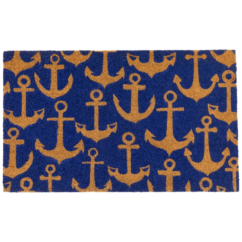 Natural Coir Anchors Away Outdoor Doormat - 18 x 30"