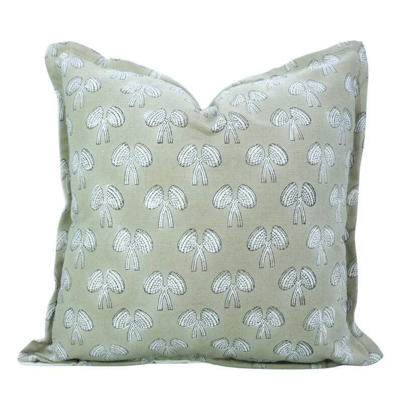 Fabdivine Handmade Block Print Cushion Cover Throw Home Décor Double Oxford Edges Pillow Case