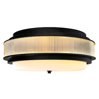 Valdivia 4 Light Black Flush Mount