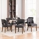 preview thumbnail 145 of 144, Wooden Dining Chairs Set of 2/4/6,Modern Fabric Upholstered Dining Room Chair Kitchen Chairs