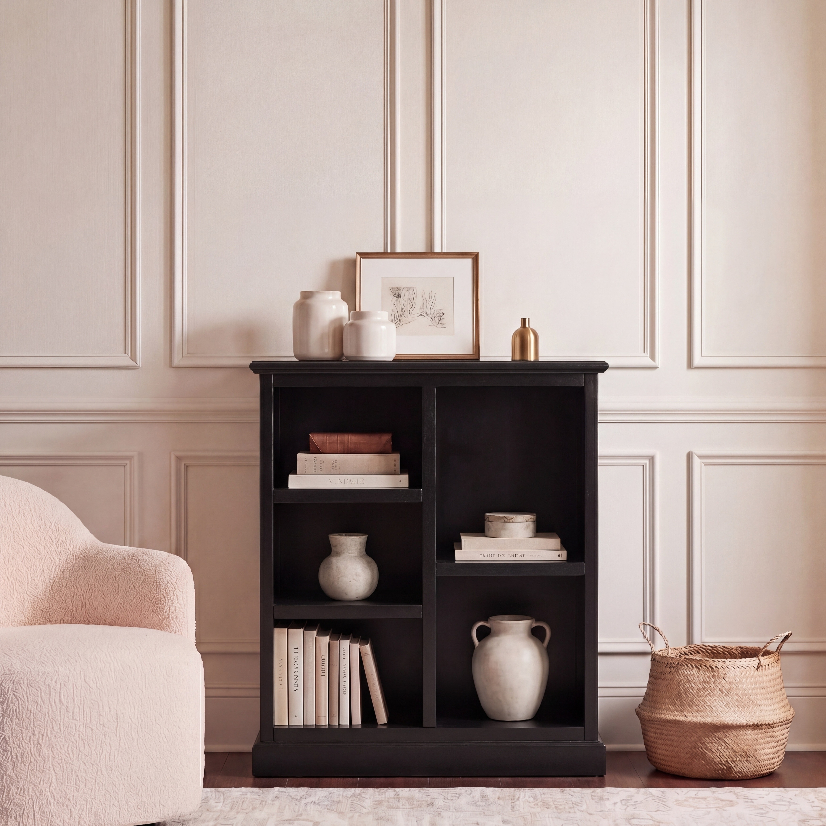 SAFAVIEH Phyllis White 5-Shelf Bookcase - 25" x 10.6" x 30.1" - 25Wx11Dx30H