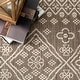 preview thumbnail 33 of 40, Nuloom Indoor/Outdoor Tribal Inspired Floral Diamonds Area Rug